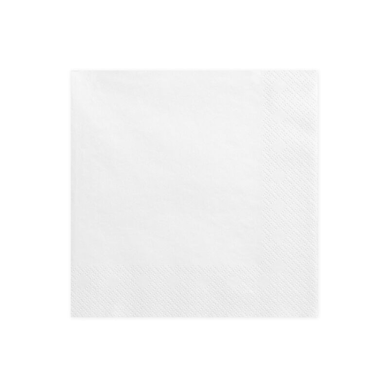 Servilletas blancas 20 uds 33 cm