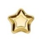 Plato estrella dorado 6 uds 18 cm