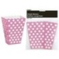 Cajas palomitas rosa lunares 8 uds 14 cm