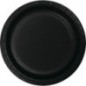 Platos negros 8 uds 23 cm carton