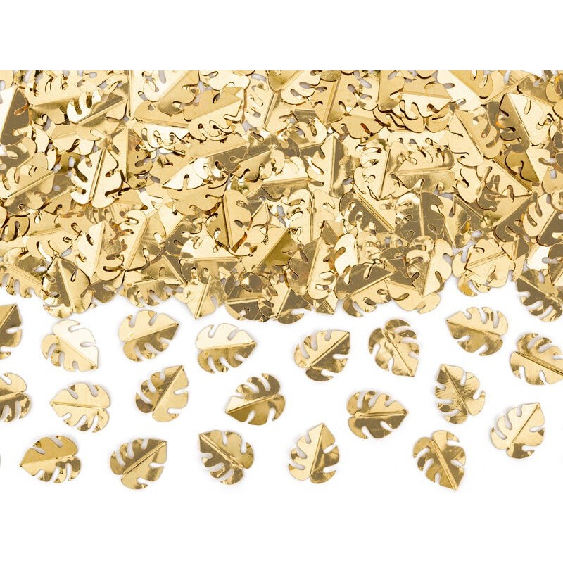 Confeti hojas palma oro 15 gr