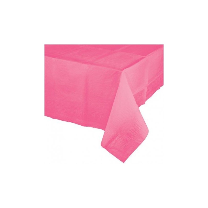 Mantel rosa fucsia plastico 274x137