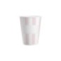 Vasos rayas rosas 8 uds