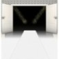 Alfombra blanca decoracion vip 450x60 cm