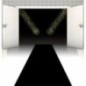 Alfombra negra decoracion vip 450x60 cm