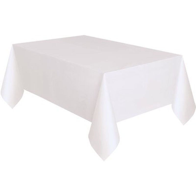 Mantel blanco fiesta 137 x213 cm