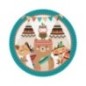 Platos tipi indios 8 uds 23 cm
