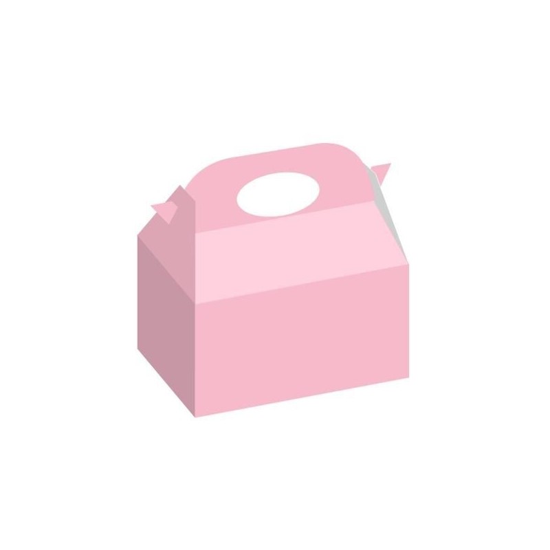 Cajas regalo chuches rosas 12 uds 16x16x10,5 cm