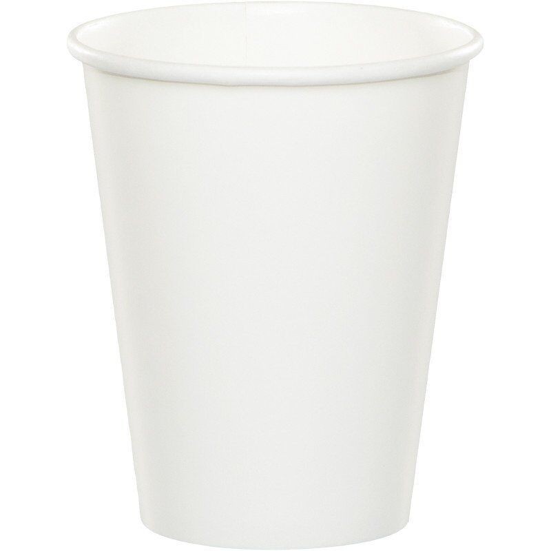 Vasos blancos 8 uds