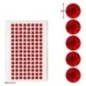 Gemas adhesivas adiamantes rojas 120 uds 8 mm