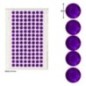 Gemas adhesivas adiamantes morado 120 uds 8 mm