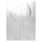 Copa inclinada alta transparente 16x26 cm decoracion candy bar