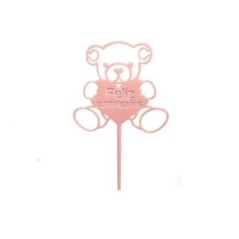 Topper-tarta-Feliz-cumpleanos-oso-rosa-16-cm-8433584546954-54695
