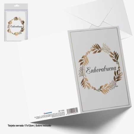 Tarjeta-felicitacion-enhorabuena-17x12-cm-8435130902845-90284