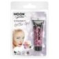 Escamas purpurina gruesa rosa en gel 15 ml