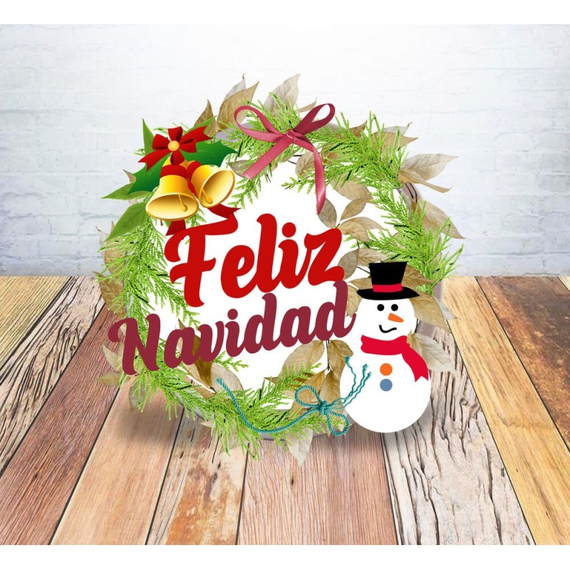 Figura muñeco nieve 30 cm