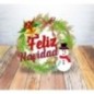 Figura muñeco nieve 30 cm