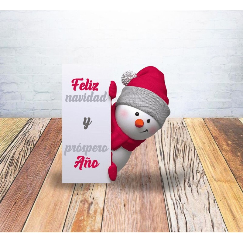 Figura muñeco nieve 30 cm