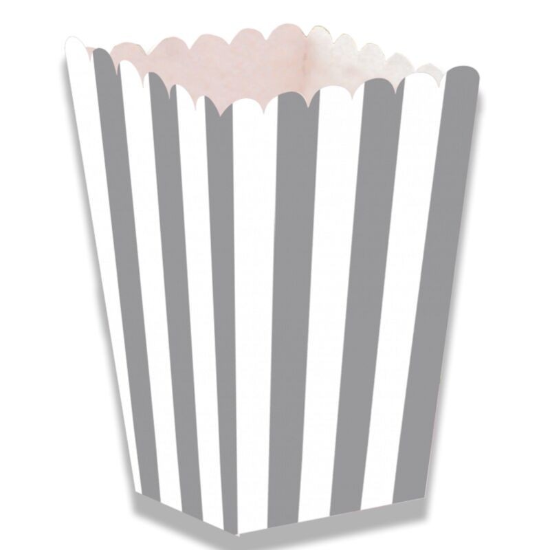Caja palomitas Plata alta 5x5x12 cm unidad