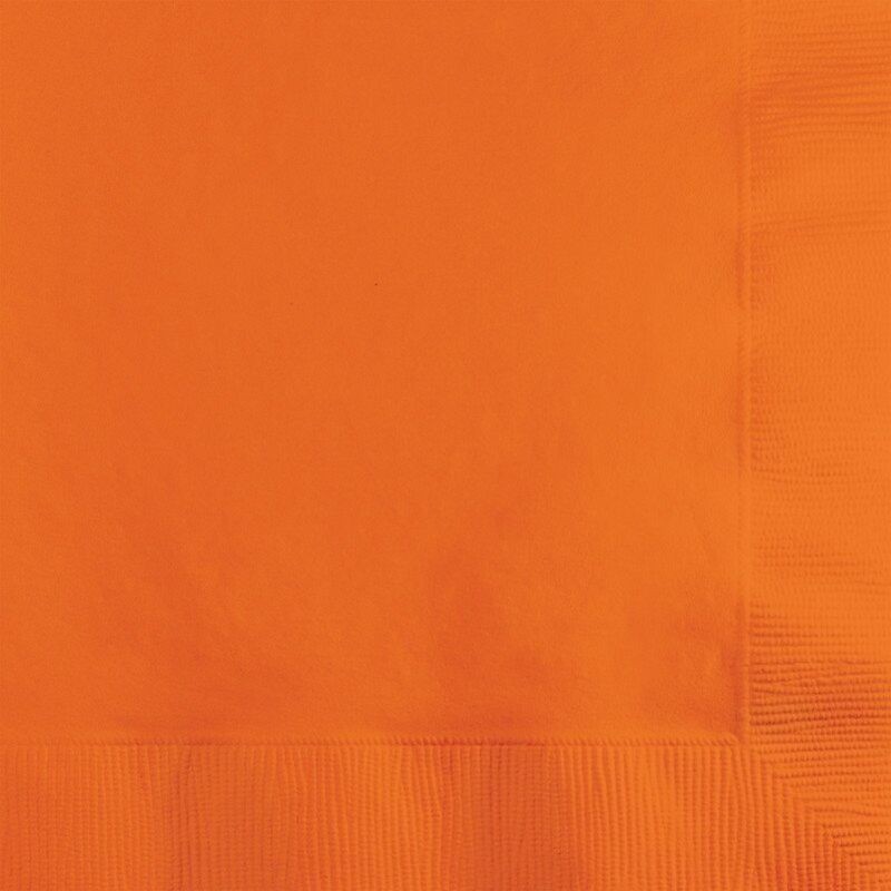 Servilletas Naranjas 20 uds 25 cm