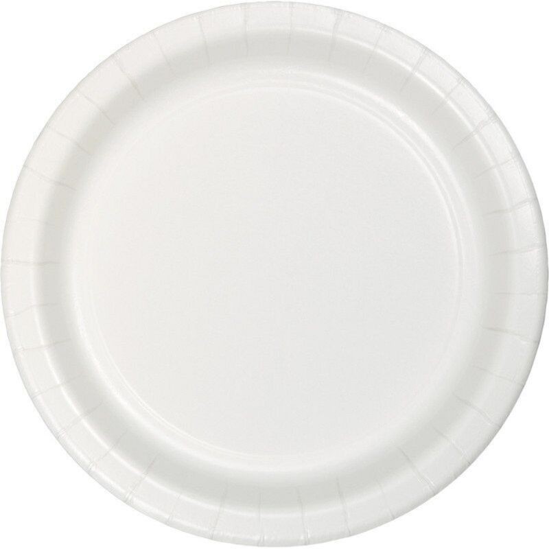 Platos blancos 8 uds 18 cm