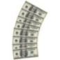 Servilletas Billete 100 Dolares casino 10 uds 33 cm