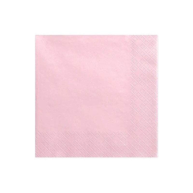 Servilletas rosa claro 20 uds 33 cm 3 capas