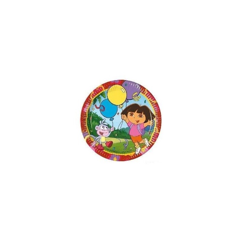 Platos Dora la exploradora 10 uds 23 cm