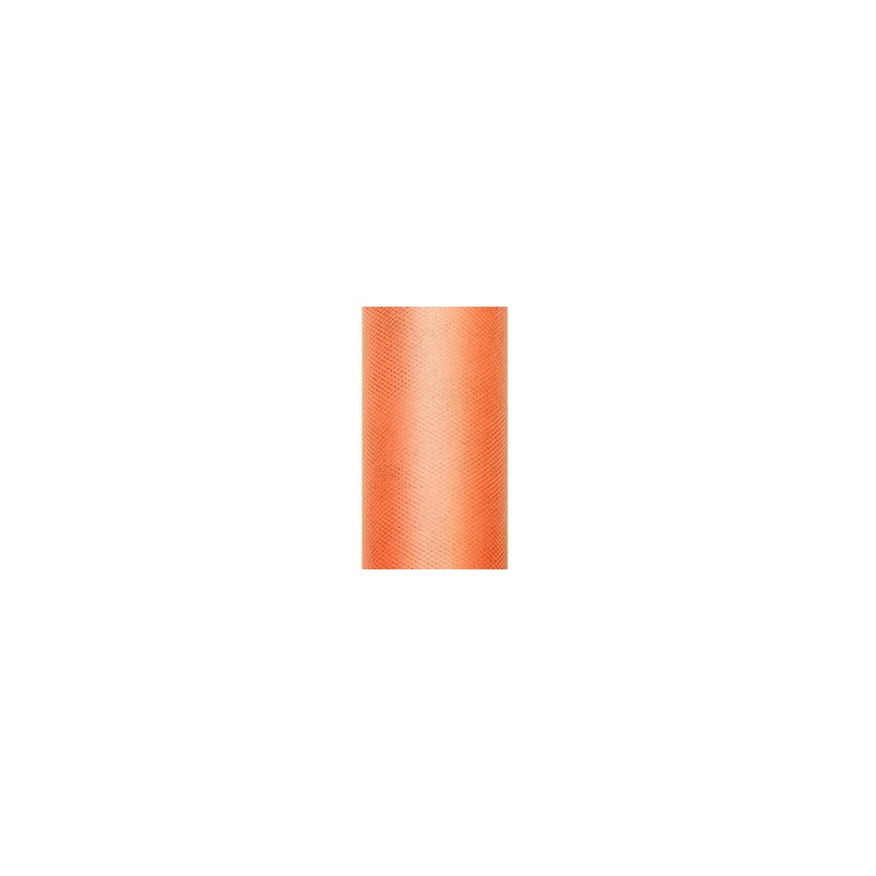 Tul naranja rollo 9 mtx15 cm decoraciones