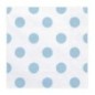Servilletas blancas lunares azules 33x33 cm 20 uds