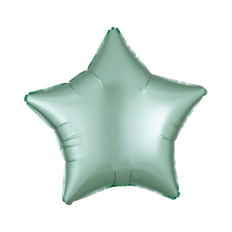 Estrella verde menta satin 48 cm