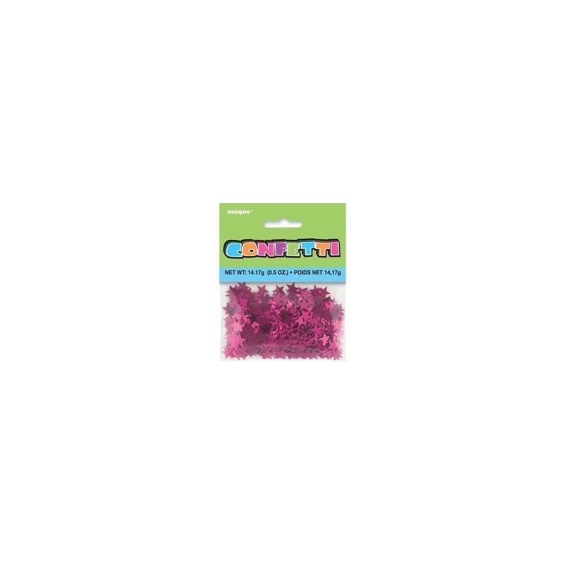 Confetti estrellas rosas 14 gr