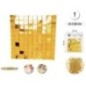 Panel lentejuelas oro 30x30 cm 1 pieza