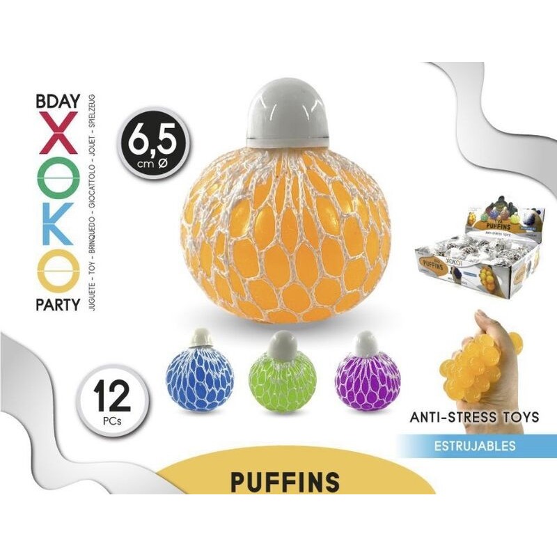 Pelota antiestres uva 6,5 cm