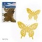 Mariposas oro decoraciones 6 uds