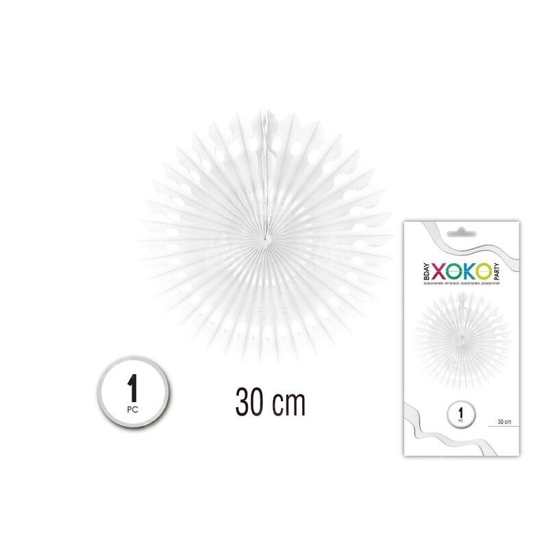 Roseton blanco colgar 30 cm