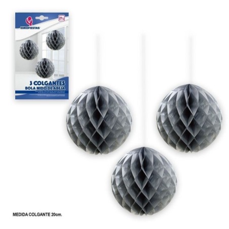 Bolas-nido-de-abeja-plata-3-uds-8435127224787-22478