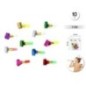 Matasuegras unicolor metal 10 uds 3 cm