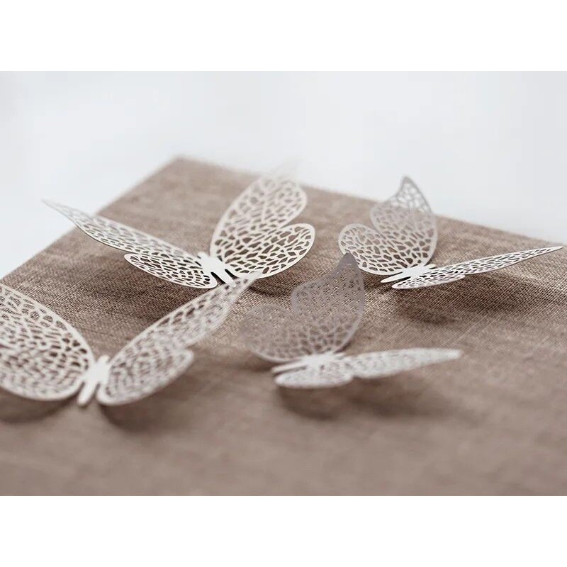 Mariposas 6,5x4 cm papel decoraciones 10 uds