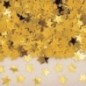 Confeti metalico estrellas oro 14 gr decoraciones