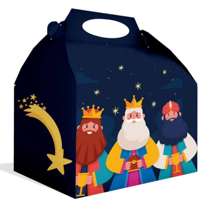 Caja cartontalles reyes magos 20x16x11 Unidad