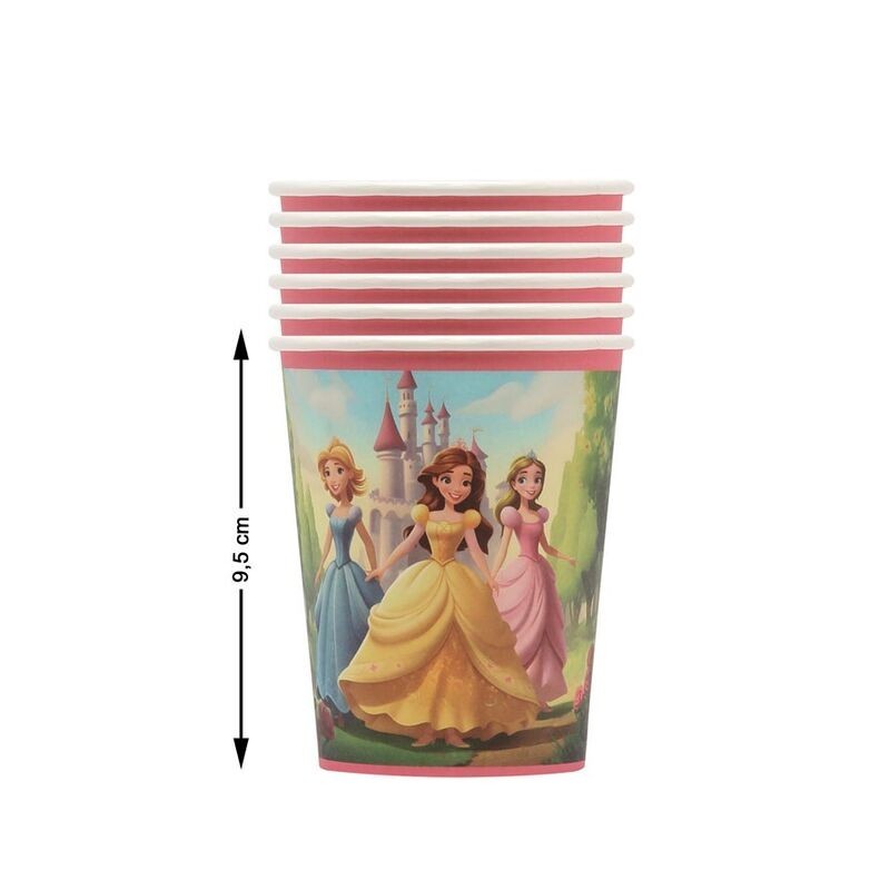 Vasos Pincesesas cumpleaños 6 uds