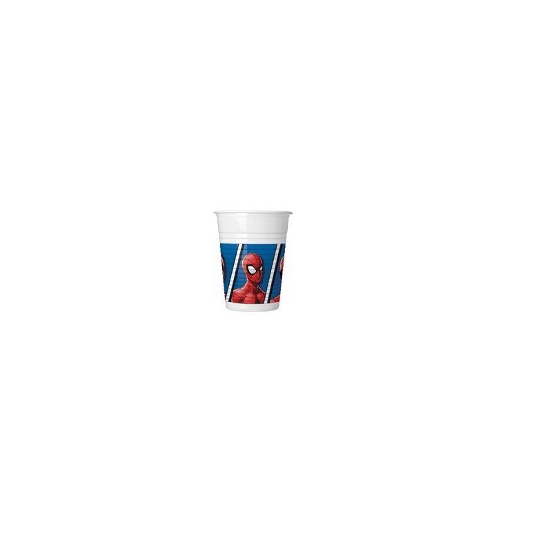 Vasos cumpleaños Spiderman 8 uds