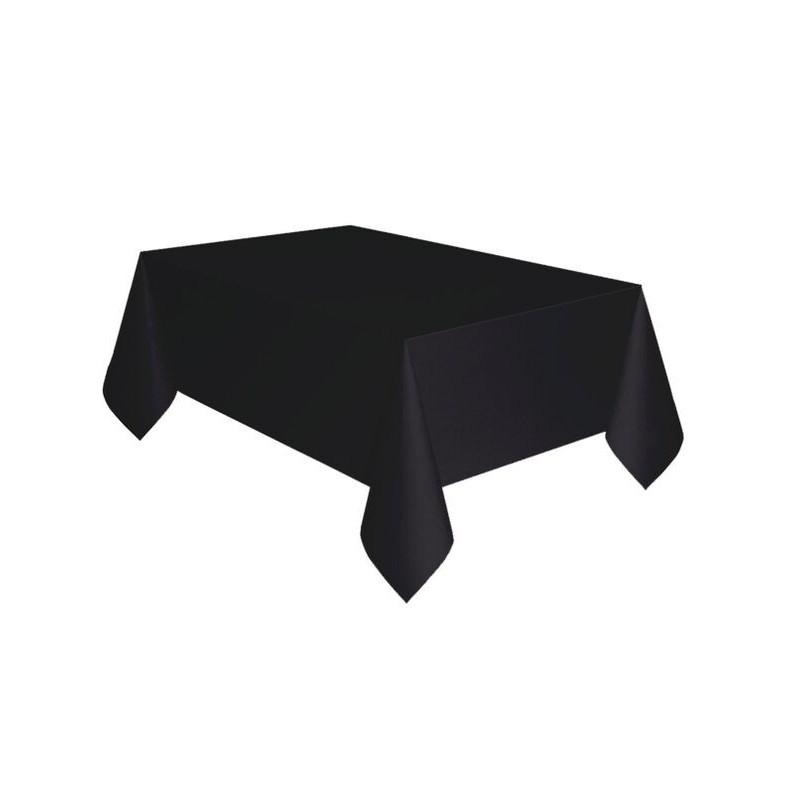 Mantel negro fiesta 137x274 cm