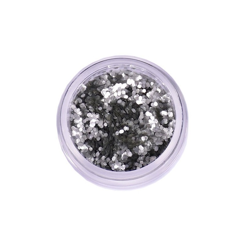 Purpurina glitter cosmetica bio 071 plata escama