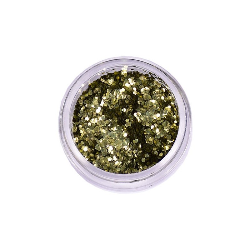 Purpurina glitter cosmetica bio 072 oro escama