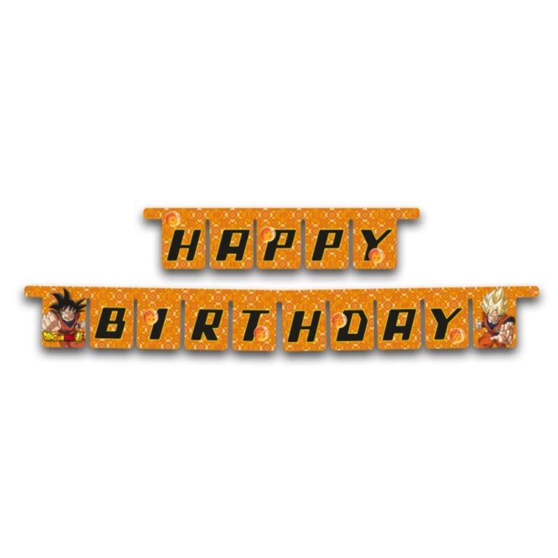 Letrero Happy Birthday Dragon Ball 3 metros