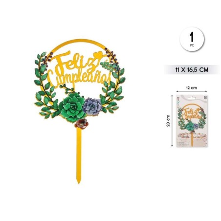 Topper-feliz-cumpleanos-flores-8433584922208-92220