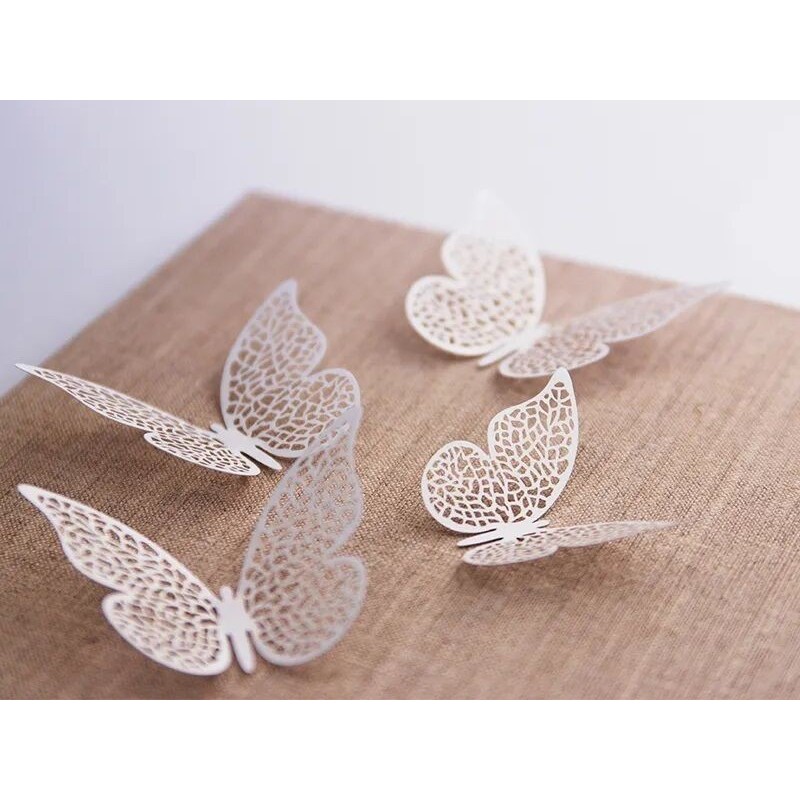 Mariposas 8 x5 cm papel decoraciones 10 uds
