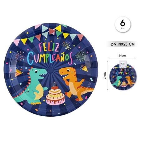 Platos-feliz-cumpleanos-dinosaurios-6-uds-23-cm-8433584929870-92987